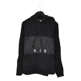 Vintage Nike Air hoodie pullover sweatshirt windbreaker fleece track jacket in black