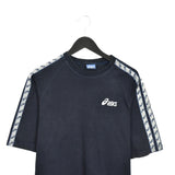 Vintage Asics t-shirt top blouse tee in dark blue
