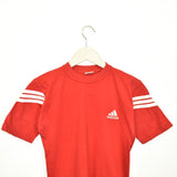 Vintage Adidas t-shirt top blouse tee in red