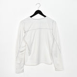 Vintage Nike long sleeve t-shirt polo top blouse tee sweater in white