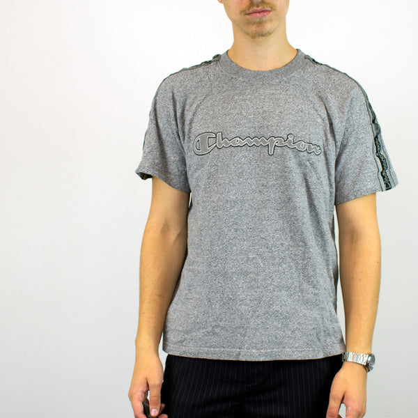 Vintage Champion t-shirt top blouse tee in gray