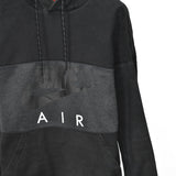 Vintage Nike Air hoodie pullover sweatshirt windbreaker fleece track jacket in black