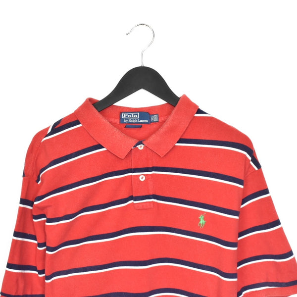 Vintage Ralph Lauren polo shirt tee blouse top in red white and blue