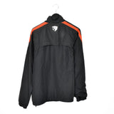 Vintage Nike Manchester United zip up tracksuit track jacket trackie sweater windbreaker jumper sweatshirt pullover long sleeve in dark grey and red