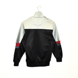 Vintage ASICS tracksuit trackie jacket zip up sweater in black and grey