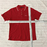 Vintage Fila polo shirt top blouse tee in red