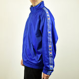 Vintage Champion tracksuit track jacket fleece windbreaker in navy blue