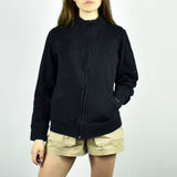 Vintage Fila zip up sweatshirt hoodie jumper sweater pullover in black