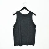 Vintage Champion tank top sleeveless t-shirt top blouse tee in black/dark grey