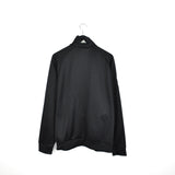 Vintage Adidas zip up tracksuit trackie jumper windbreaker sweater pullover long sleeve jacket in black with white stripes