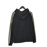 Vintage Fila hoodie sweatshirt long sleeve jumper in black and gold