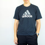 Vintage Adidas t-shirt top blouse tee in gray