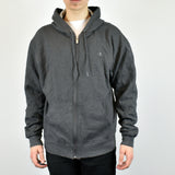 Vintage Champion zip up hoodie jumper sweatshirt sweater pullover in gray