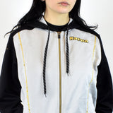 Vintage Kappa hoodie sweatshirt jumper pullover in white and black