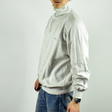 Vintage Champion half zip sweatshirt fleece jumper sweater pullover hoodie in gray