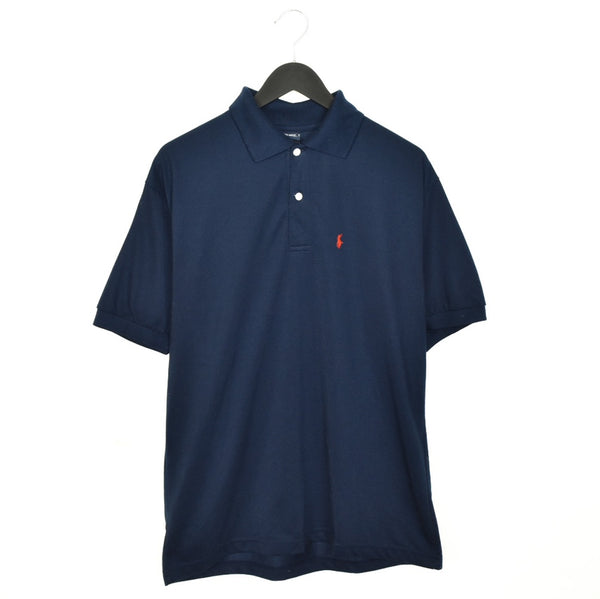 Vintage Ralph Lauren polo shirt top blouse tee in dark blhe