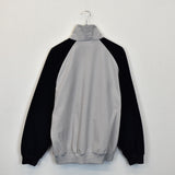 Vintage Kappa zip up track jacket windbreaker sweatshirt longsleeve tee pullover jumper in grey and dark blue