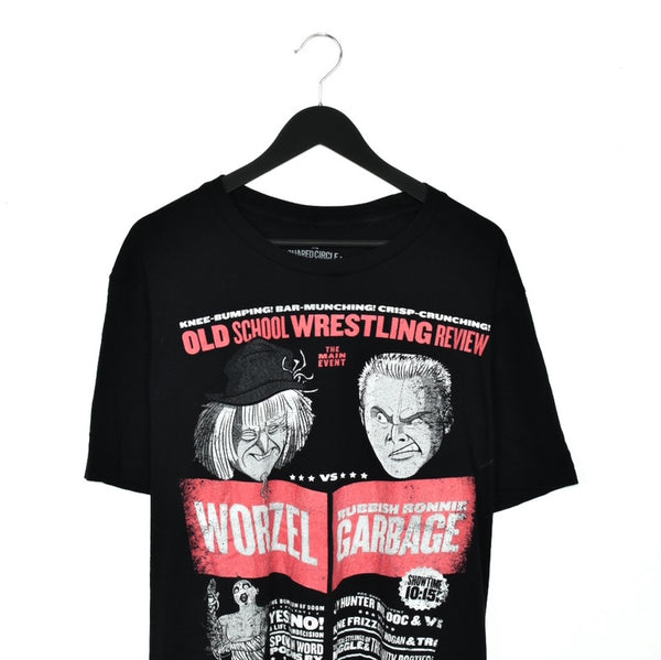 Vintage t-shirt top blouse tee in black