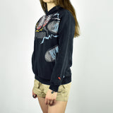 Vintage Puma hoodie jumper sweater pullover in black