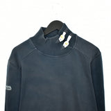 Vintage Champion x Naval Academy sweater jumper sweatshirt pullover long sleeve tracksuit trackie jacket in dark blue