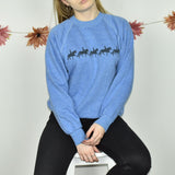Cute sweatshirt jumper sweater top pullover in blue