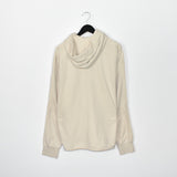 Vintage Nike zip up hoodie pullover sweatshirt windbreaker fleece track jacket in milk white