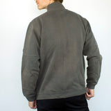 Vintage Champion full zip fleece sweatshirt hoodie jumper sweater pullover in gray