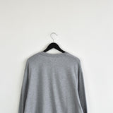 Vintage Levi's crewneck jumper pullover sweatshirt fleece track jacket hoodie in grey and red