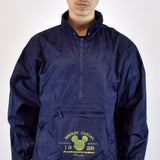 Vintage Disney Mickey Mouse half zip windbreaker fleece pullover in navy blue