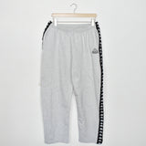 Vintage Kappa sweatpants joggers trousers track pants bottoms in grey and black