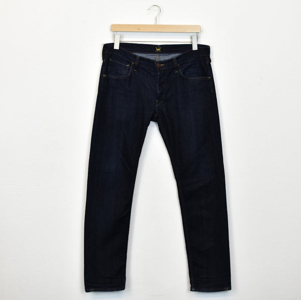 Vintage Lee jeans trousers pants bottoms joggers in dark blue/navy