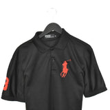 Vintage Ralph Lauren polo shirt tee blouse top in black and red