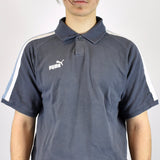 Vintage Puma polo shirt t shirt pullover in gray