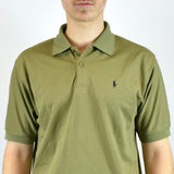 Vintage Ralph Lauren polo shirt t shirt pullover in olive green