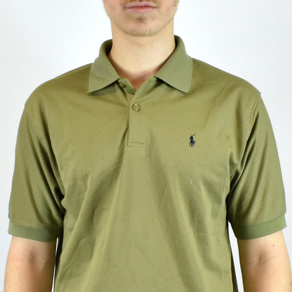 Vintage Ralph Lauren polo shirt t shirt pullover in olive green