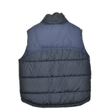 Vintage Nike padded vest gilet zip up windbreaker tracksuit track jacket trackie puffer jacket in navy