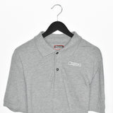 Vintage Kappa polo shirt tee blouse top in grey