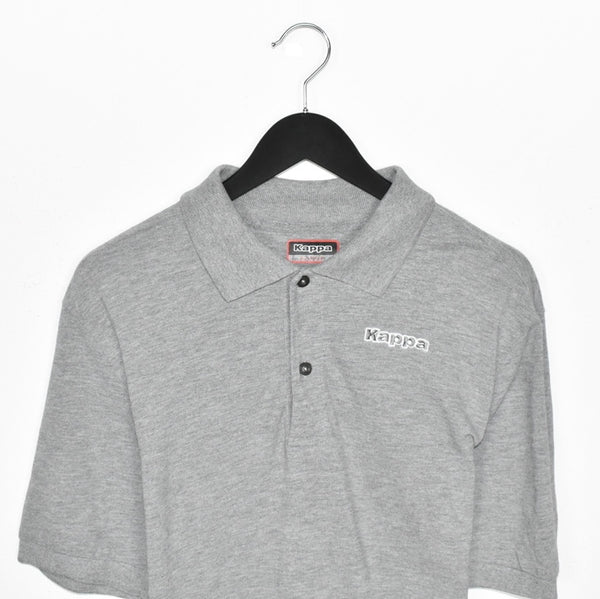 Vintage Kappa polo shirt tee blouse top in grey