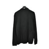 Vintage Hugo Boss quarter button up polo shirt long sleeve pullover in black