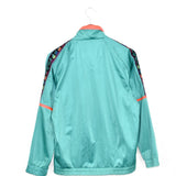 Vintage Fila zip up windbreaker tracksuit track jacket trackie sweater jumper sweatshirt pullover long sleeve in emerald green