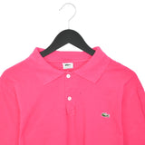 Vintage Lacoste polo shirt tee blouse top in hot pink