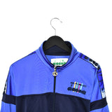 Vintage Diadora windbreaker fleece track jacket bomber jacket in purple and black