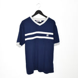 Vintage Fila V-neck t-shirt top blouse tee in blue and greg