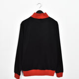 Vintage Ellesse track jacket longsleeve tee pullover windbreaker sweatshirt in red black and white