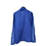 Vintage Fila windbreaker zip up tracksuit track jacket trackie sweater jumper sweatshirt pullover long sleeve in blue and cyan