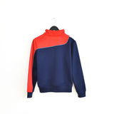 Vintage Fila jacket track windbreaker coat pullover bomber jacket trench coat in blue, white and red