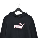 Vintage Puma hoodie long sleeve sweatshirt jumper in black