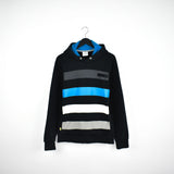 Vintage Adidas hoodie sweater jumper sweatshirt pullover long sleeve tracksuit trackie jacket in blue, grey, black and white