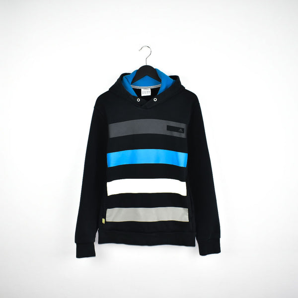 Vintage Adidas hoodie sweater jumper sweatshirt pullover long sleeve tracksuit trackie jacket in blue, grey, black and white