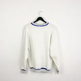 Vintage Grand illusion sportswear jumper longsleeve tee pullover sweatshirt in grey